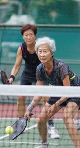 Senior women pickaball