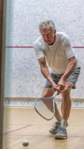 Senior squash players